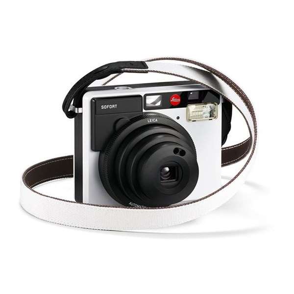 Leica Sofort Instant Film Camera Strap White / Black- Open Box