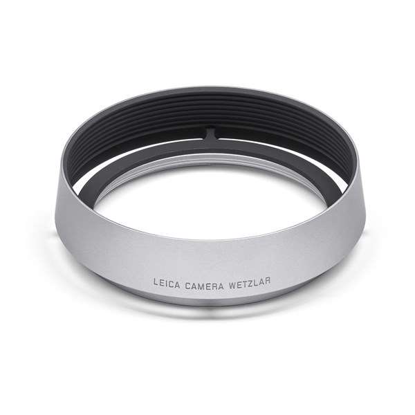 Leica Q3 Lens Hood Round Aluminium Silver Anodised Finish