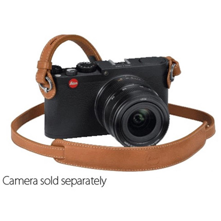 Leica Leather Neckstrap with Protection Flap Cognac