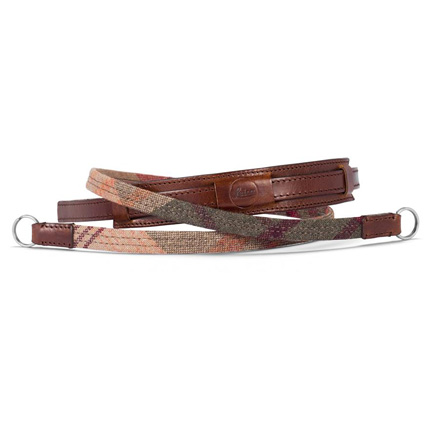 Leica Neck Strap Lifestyle Leather/Check Fabric