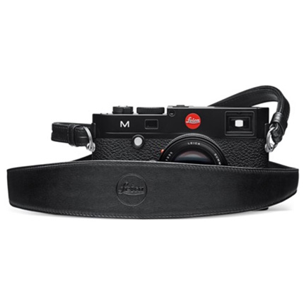 Leica Neck Strap Wide Black Leather