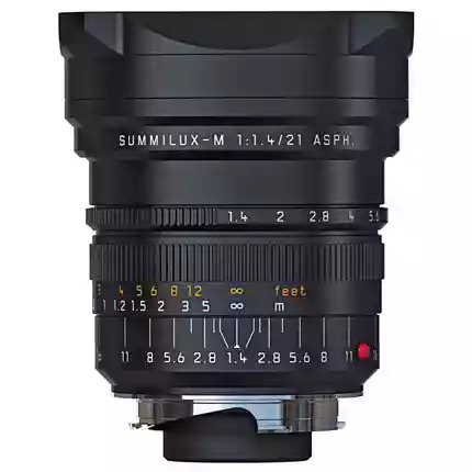 Leica Summilux M 21mm f/1.4 ASPH Lens Black Anodised