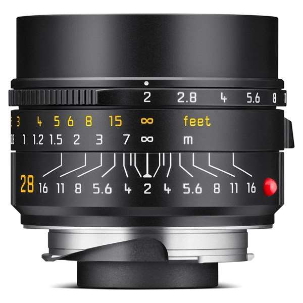 Leica Summicron-M 28mm f/2 ASPH Lens Black Anodised