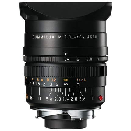 Leica Summilux M 24mm f/1.4 ASPH Lens Black Anodised
