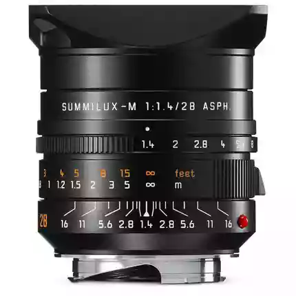 Leica Summilux M 28mm f/1.4 ASPH Lens Black Anodised