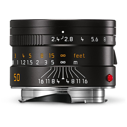 Leica Summarit M 50mm f/2.4 Lens Black Anodised