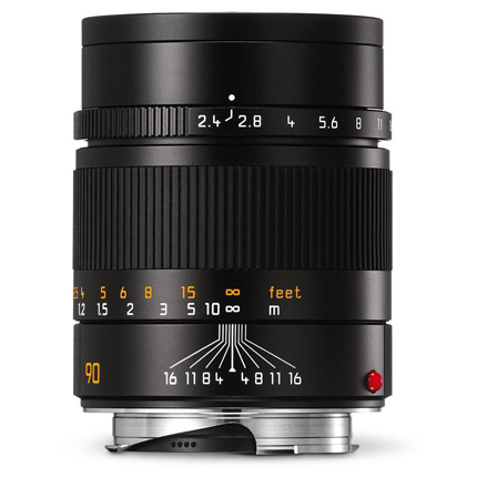 Leica Summarit M 90mm f/2.4 Lens Black Anodised