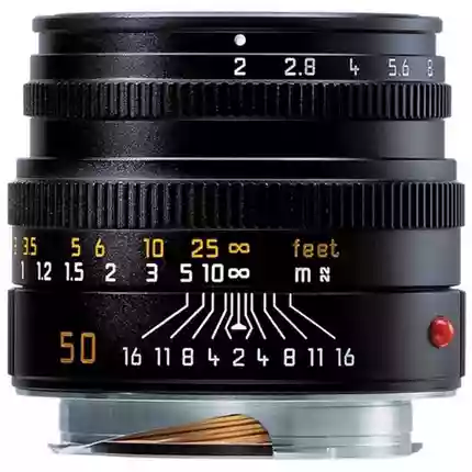 Leica Summicron M 50mm f/2 Lens Black Anodised