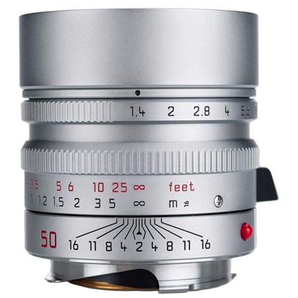 Leica Summilux M 50mm f/1.4 ASPH Lens Silver Chrome Edition