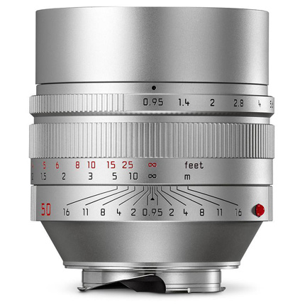 Leica Noctilux M 50mm f/0.95 ASPH Lens Silver Anodised