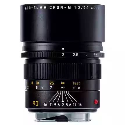 Leica APO Summicron-M 90mm f/2 ASPH Lens Black Anodised