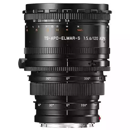 Leica 120mm f/5.6 TS APO Elmar S ASPH Lens Black Anodised