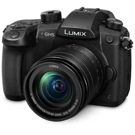 Panasonic Lumix DC-GH5 MFT Camera With 12-60mm f/3.5-5.6 Lens Black