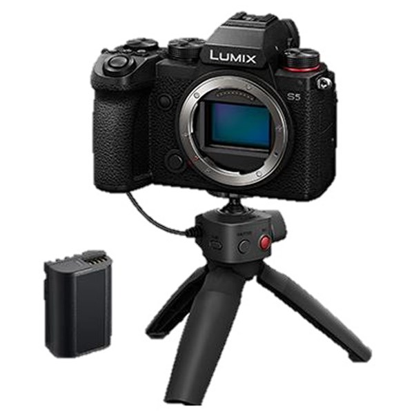 Panasonic Lumix S5 Camera WithTripod Grip Kit and battery