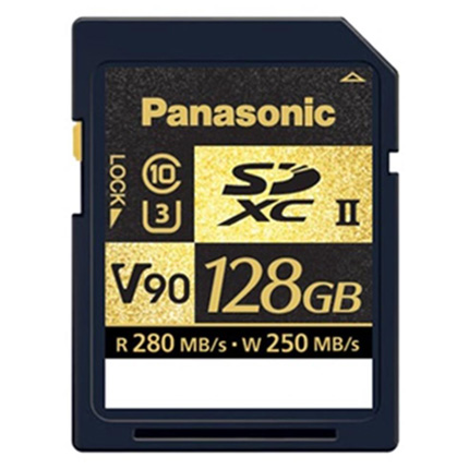 Panasonic 128gb 280Mb/s V90 SDXC UHS-3 Class 10 memory card