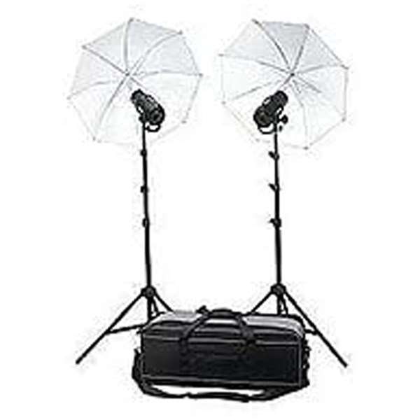 Profoto D1 Studio Kit 500 Air - 2 x D1 500 Air with caps, power cables, 2 x umbrellas, 2 x stands an