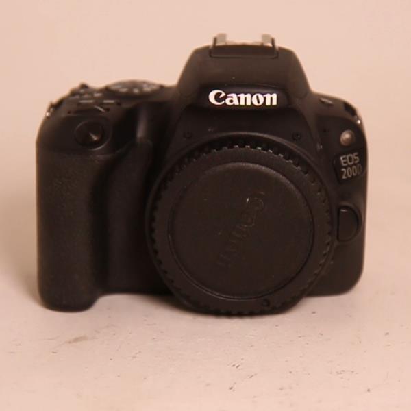 Used Canon EOS 200D DSLR Camera Body in Black