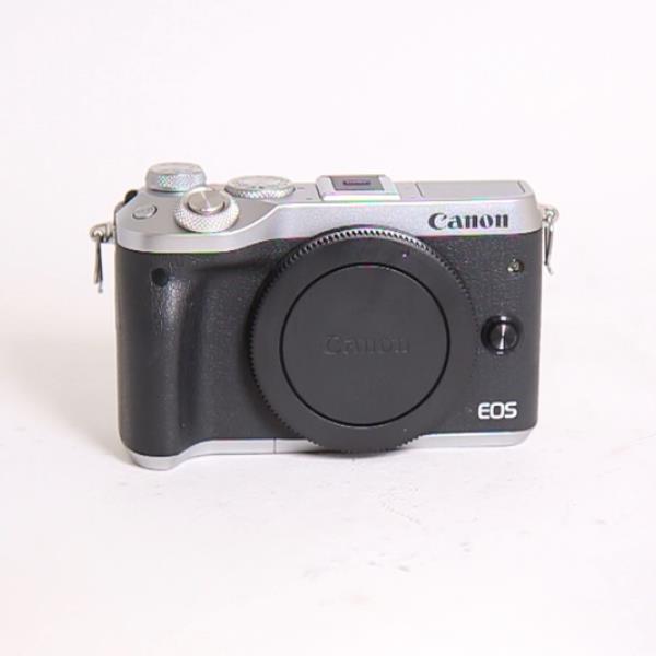 Used Canon EOS M6 Mirrorless Camera Body Silver