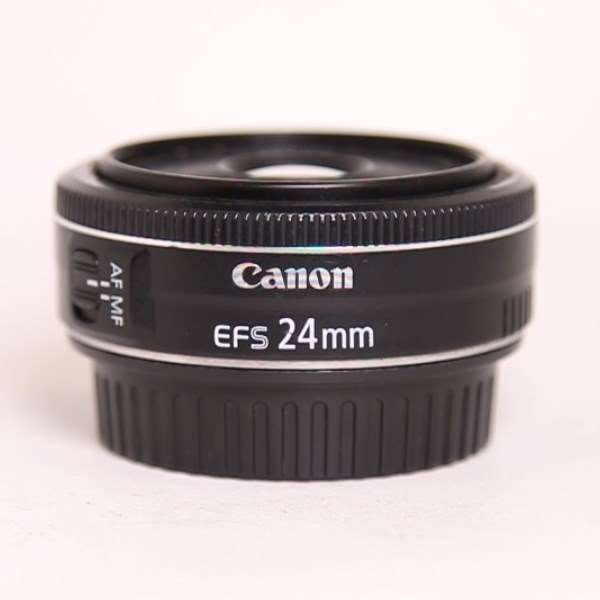 Used Canon EF-S 24mm f/2.8 STM Wide Angle Pancake Lens