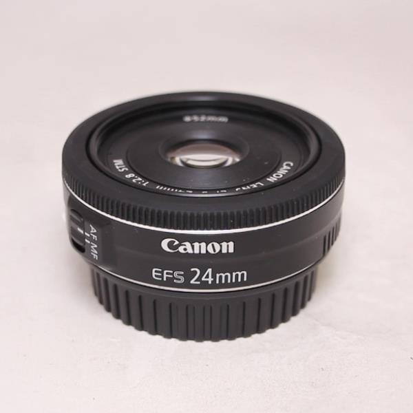 Used Canon EF-S 24mm f/2.8 STM Wide Angle Pancake Lens