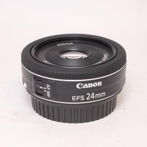 Used Canon EF-S 24mm f/2.8 STM Wide Angle Pancake Lens