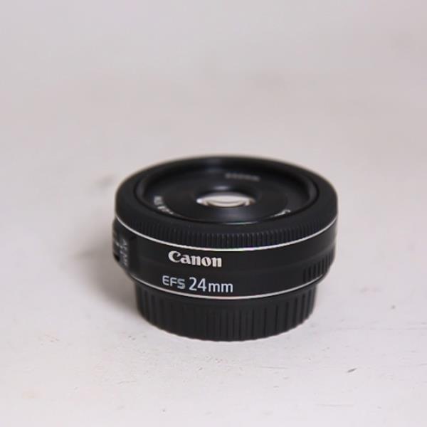 Used Canon EF-S 24mm f/2.8 STM Wide Angle Pancake Lens