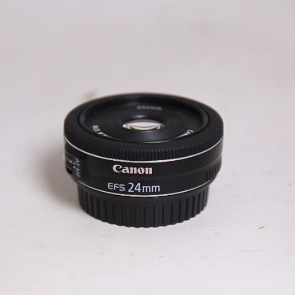 Used Canon EF-S 24mm f/2.8 STM Wide Angle Pancake Lens