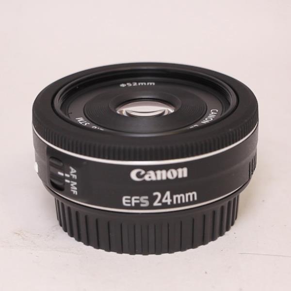 Used Canon EF-S 24mm f/2.8 STM Wide Angle Pancake Lens