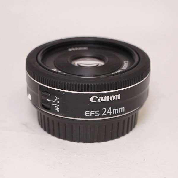 Used Canon EF-S 24mm f/2.8 STM Wide Angle Pancake Lens