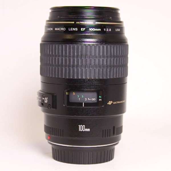 Used Canon EF 100mm f/2.8 USM Autofocus Macro Lens