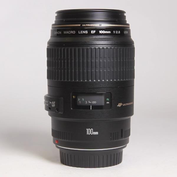 Used Canon EF 100mm f/2.8 USM Autofocus Macro Lens