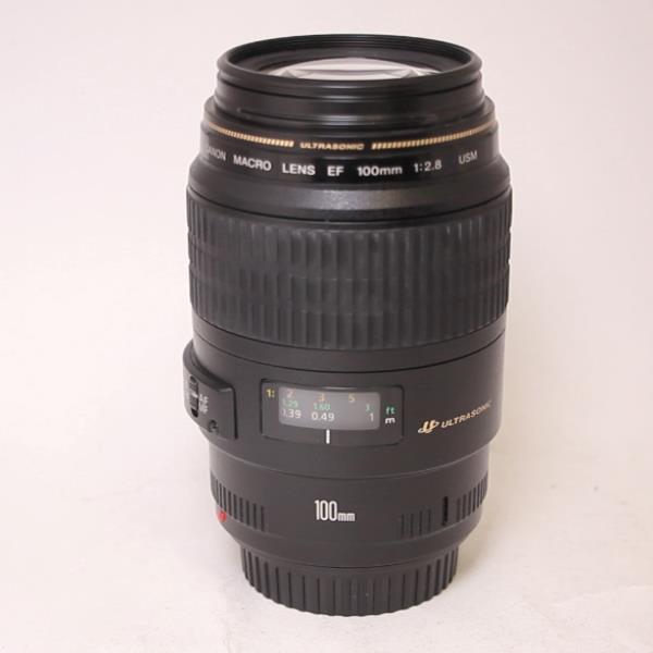 Used Canon EF 100mm f/2.8 USM Autofocus Macro Lens