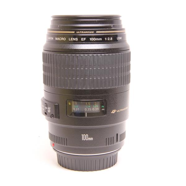 Used Canon EF 100mm f/2.8 USM Autofocus Macro Lens