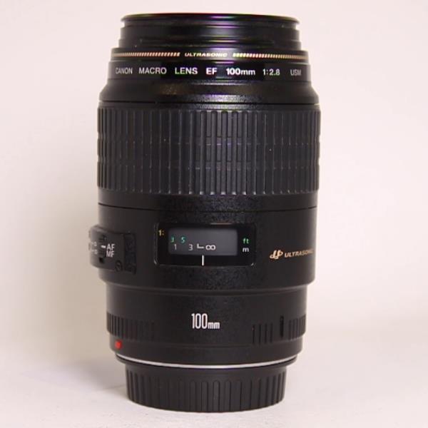 Used Canon EF 100mm f/2.8 USM Autofocus Macro Lens