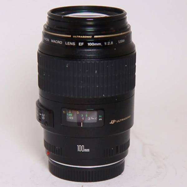 Used Canon EF 100mm f/2.8 USM Autofocus Macro Lens