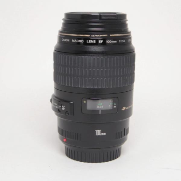 Used Canon EF 100mm f/2.8 USM Autofocus Macro Lens