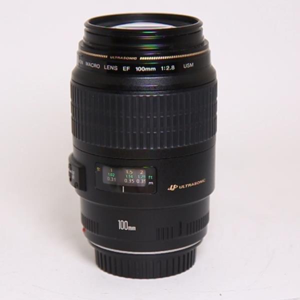 Used Canon EF 100mm f/2.8 USM Autofocus Macro Lens