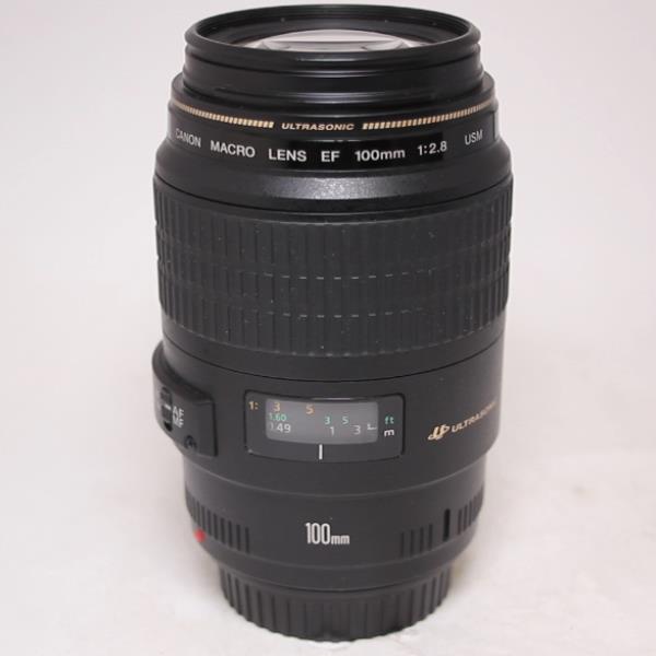 Used Canon EF 100mm f/2.8 USM Autofocus Macro Lens