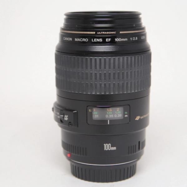 Used Canon EF 100mm f/2.8 USM Autofocus Macro Lens
