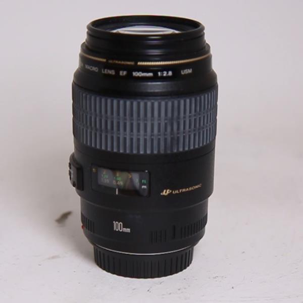 Used Canon EF 100mm f/2.8 USM Autofocus Macro Lens