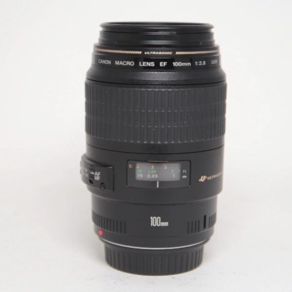 Used Canon EF 100mm f/2.8 USM Autofocus Macro Lens