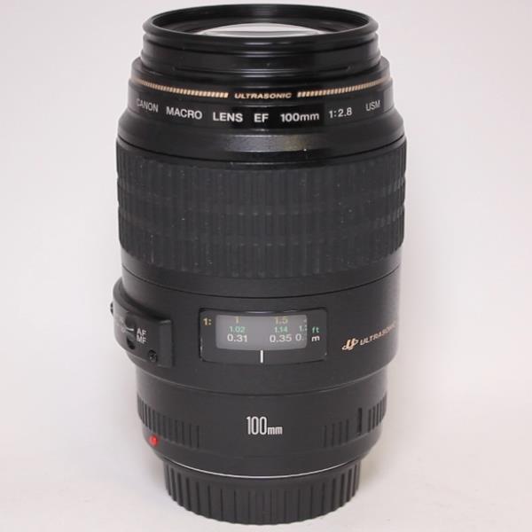 Used Canon EF 100mm f/2.8 USM Autofocus Macro Lens