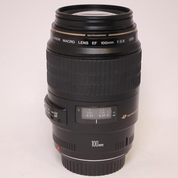 Used Canon EF 100mm f/2.8 USM Autofocus Macro Lens