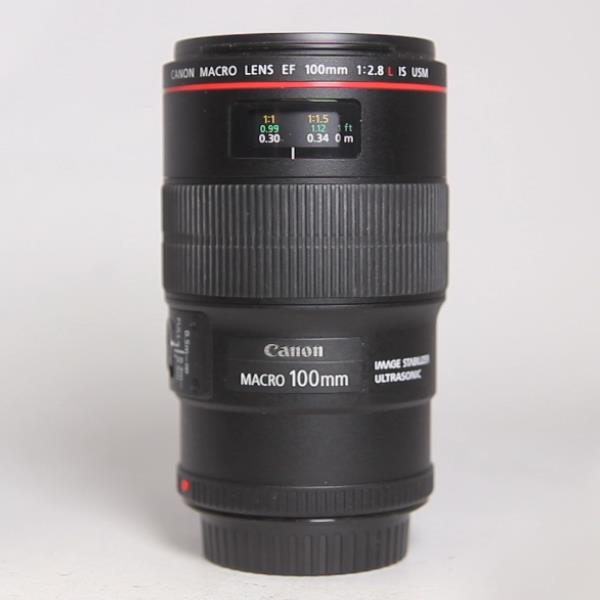 Used Canon EF 100mm f/2.8L IS USM Autofocus Macro Lens