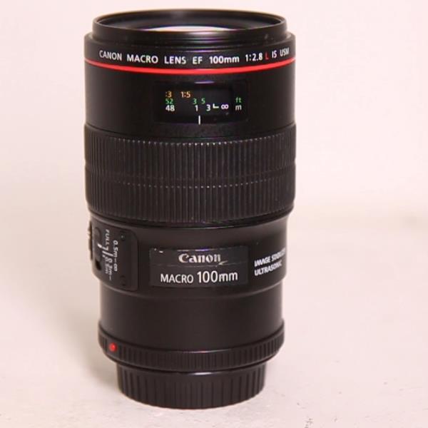 Used Canon EF 100mm f/2.8L IS USM Autofocus Macro Lens