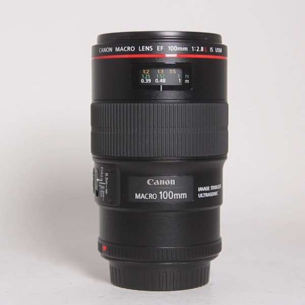 Used Canon EF 100mm f/2.8L IS USM Autofocus Macro Lens