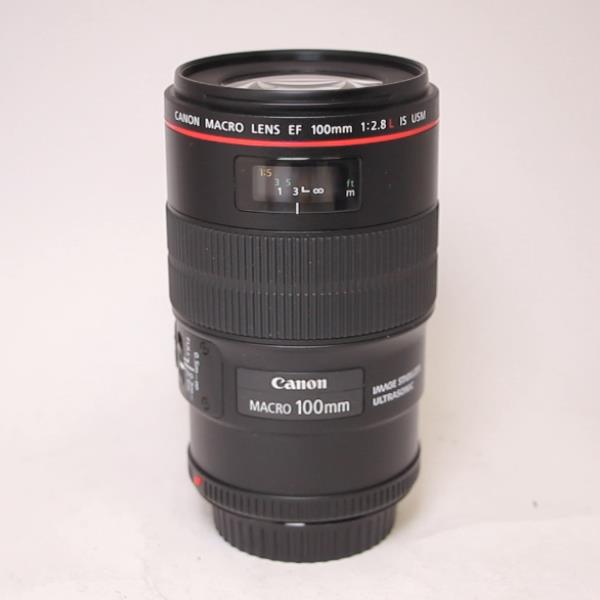 Used Canon EF 100mm f/2.8L IS USM Autofocus Macro Lens