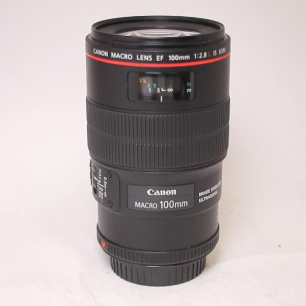 Used Canon EF 100mm f/2.8L IS USM Autofocus Macro Lens