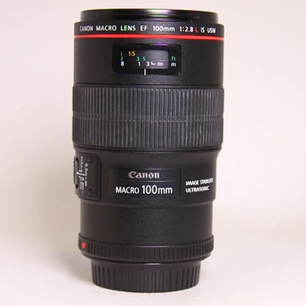 Used Canon EF 100mm f/2.8L IS USM Autofocus Macro Lens