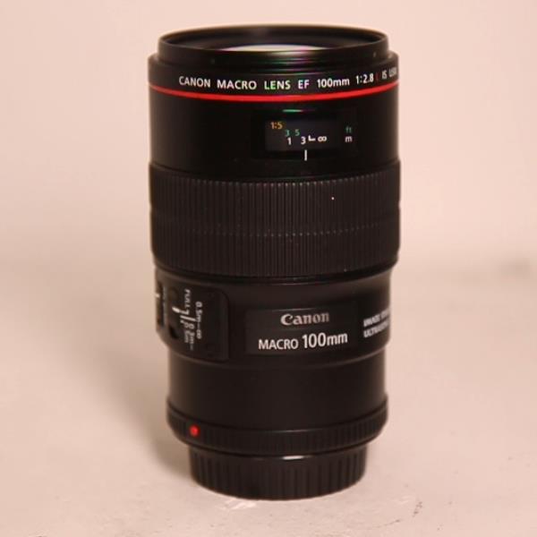 Used Canon EF 100mm f/2.8L IS USM Autofocus Macro Lens